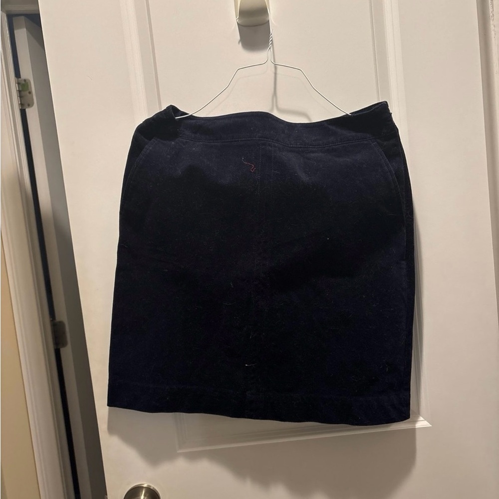 Talbots Navy  corduroy skirt new with tags